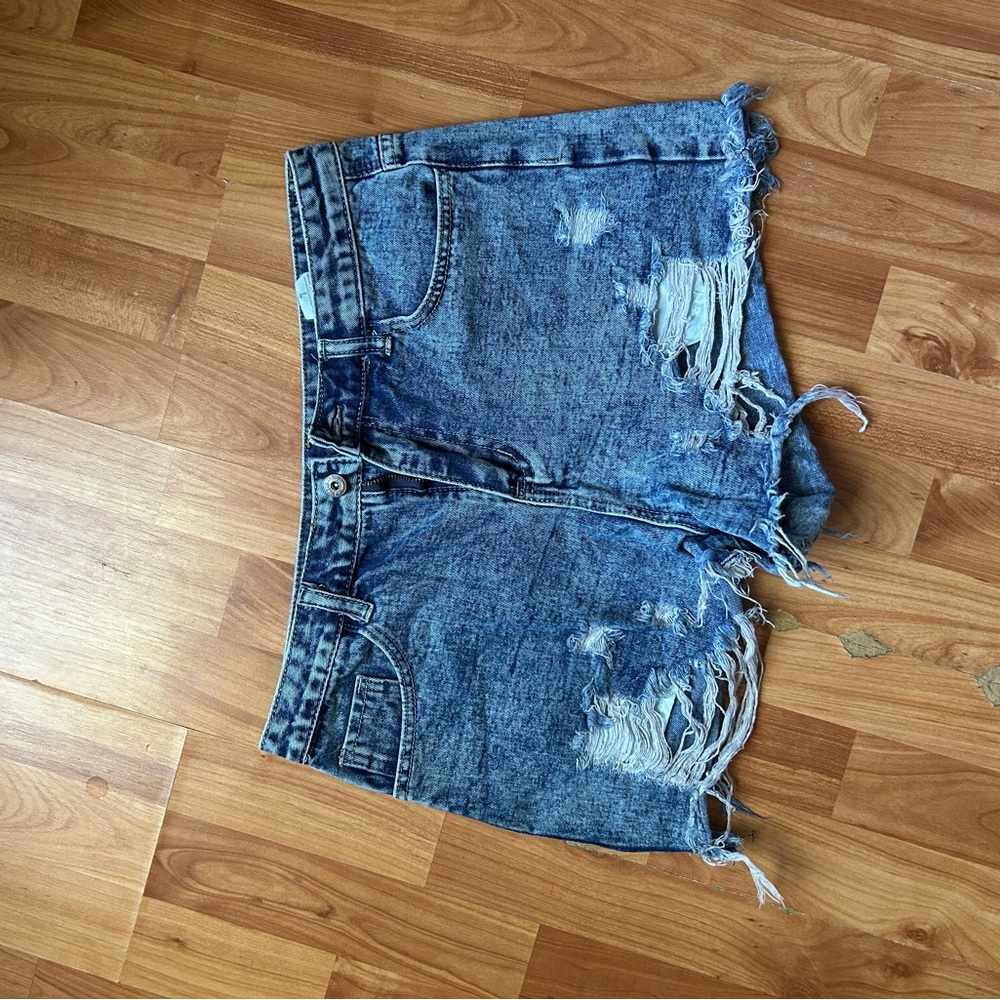 Distressed Denim Women Shorts